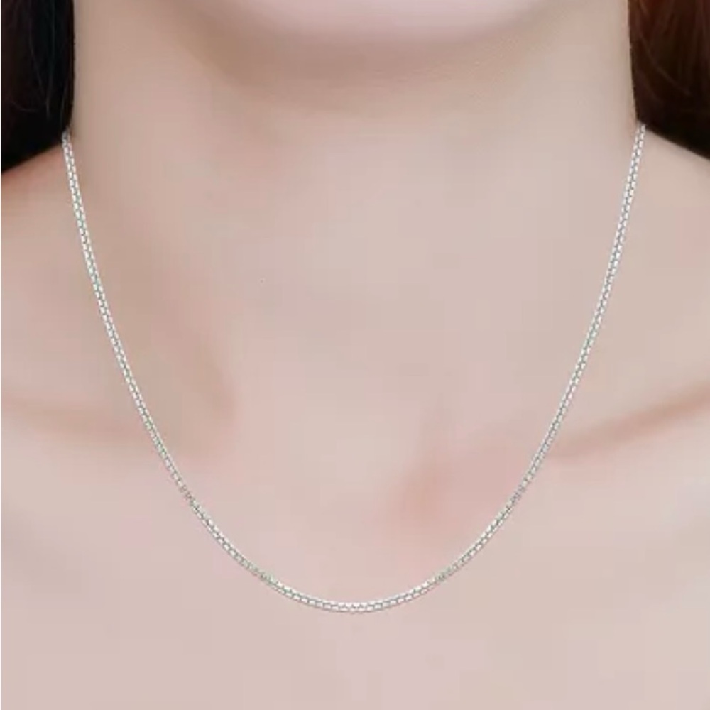 NWT New Giani Bernini 20” Sterling Silver Box Link Necklace